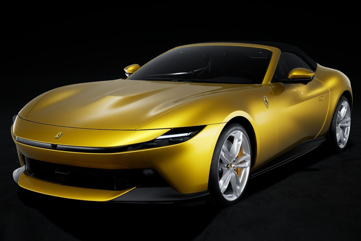 ** 予約商品 ** BBR P18281EV 1/18 Ferrari Amalfi Spider Giallo Tristrato （ケース付）