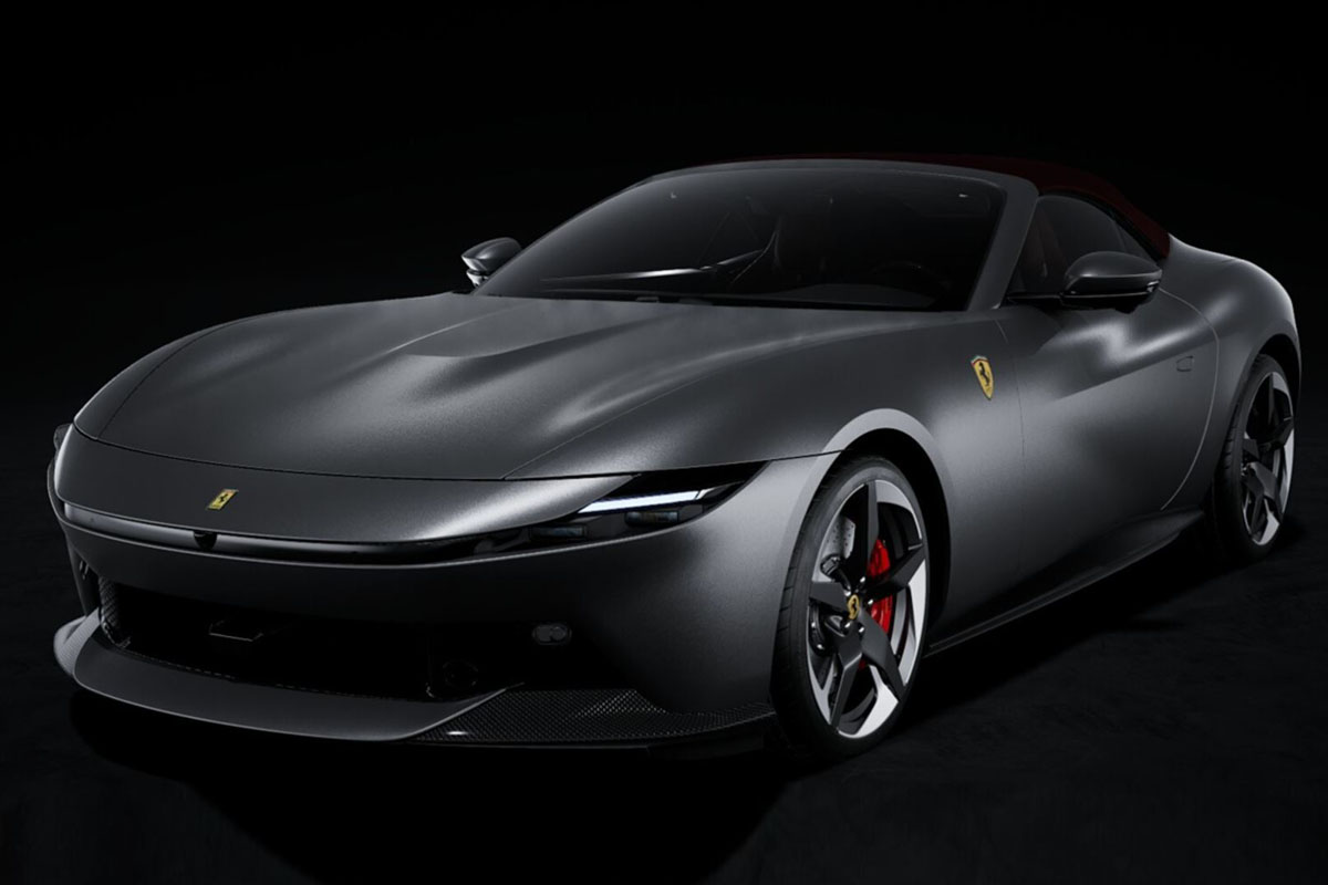 ** 予約商品 ** BBR P18281FV 1/18 Ferrari Amalfi Spider Grigio Silverstone Matt （ケース付）