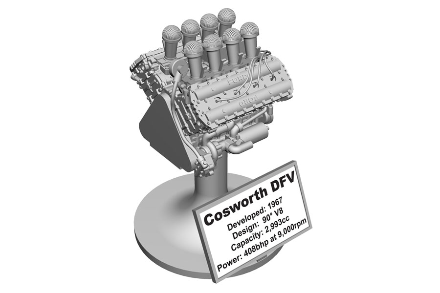 TAMEO kit PG40 Cosworth DFV Engine