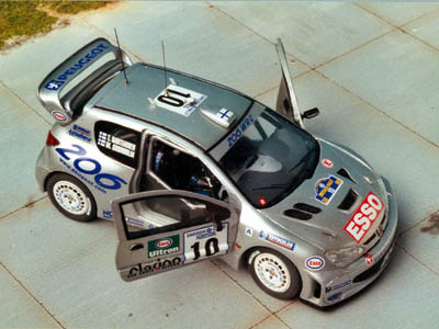 RENAISSANCE int51c プジョー 206 WRC Sueden 1er 2000 ミニカー
