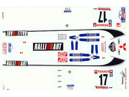 RENAISSANCE TK24/033 1/24 ミツビシ Lancer Ev.5 Gr.N Larry Cols Ypres 99 デカール 【メール便可】
