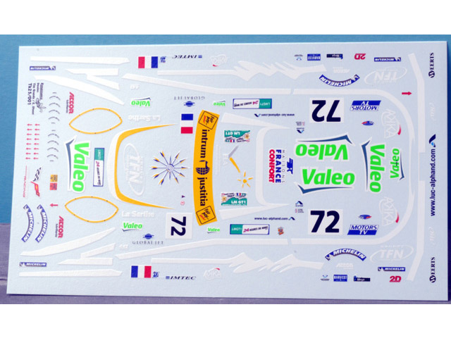 RENAISSANCE TK25/001 1/25 コルベット C6R #72 Luc Alphand LM 2007デカール 【メール便可】