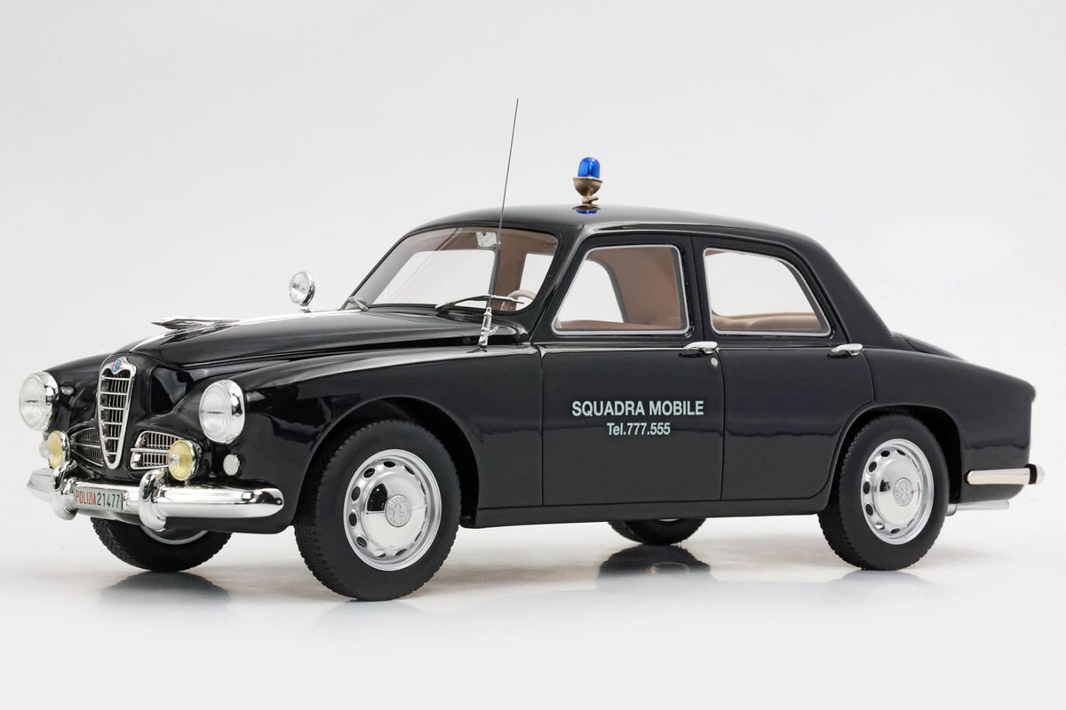 ** 予約商品 ** BBR RGM18003POL 1/18 Alfa Romeo 1900 Squadra Mobile Polizia