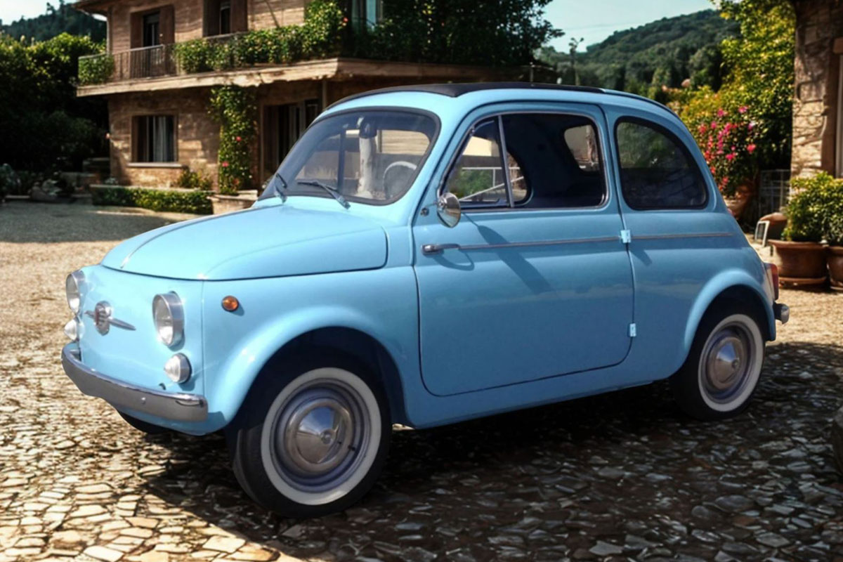 ** 予約商品 ** BBR RGM18004A 1/18 FIAT 500 D Celeste