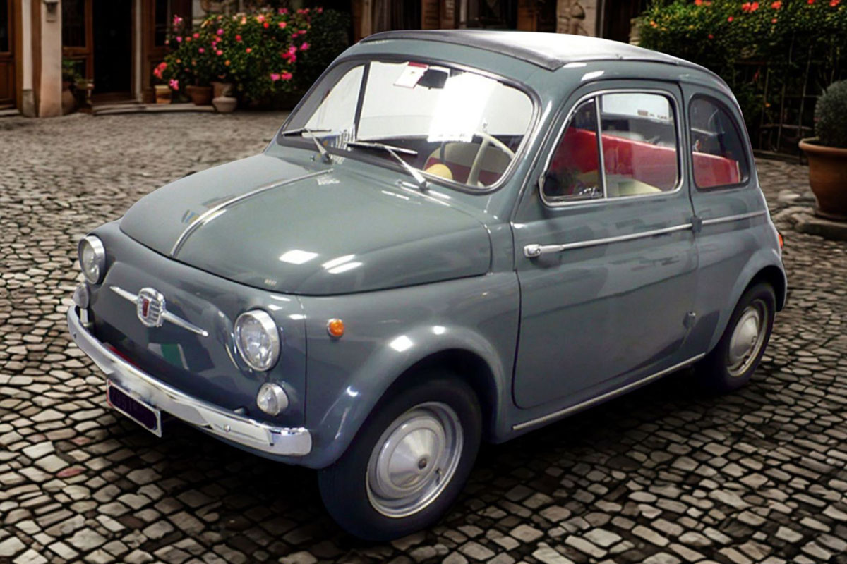 ** 予約商品 ** BBR RGM18004D 1/18 FIAT 500 D Grigio Medio