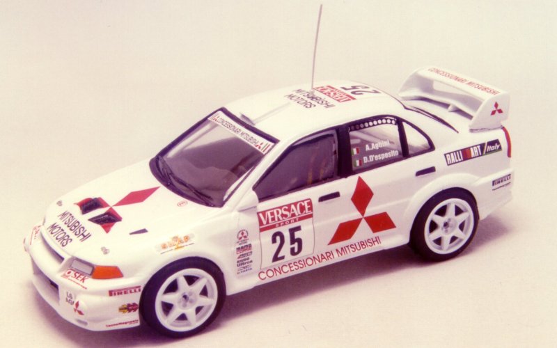 RACING43 RK293 Mitsubishi Lancer Ev.6 Rally Art Italy Sanremo 2000