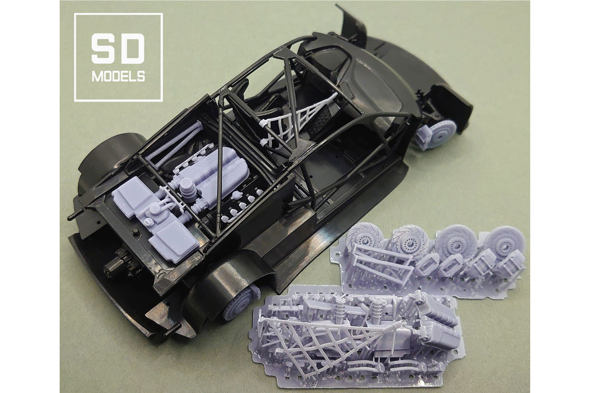 SD MODELS SD-AD01 1/24 アウディ R8 LMS GT3 追加パーツ NUNU対応 3Dプリント