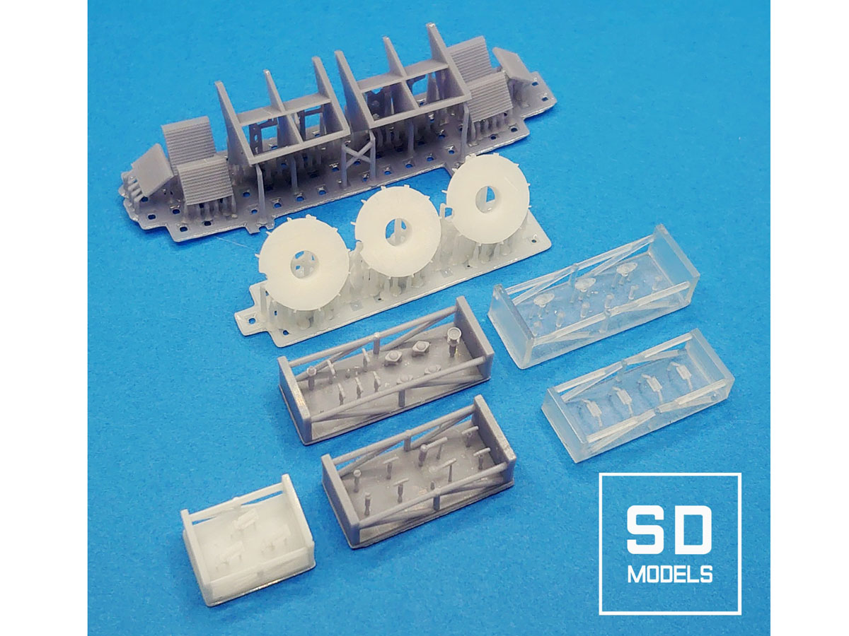 ** 予約商品 ** SD MODELS SD-P01 1/24 ポルシェ956 LM83 ワークス仕様 追加パーツ タミヤ対応 3Dプリント