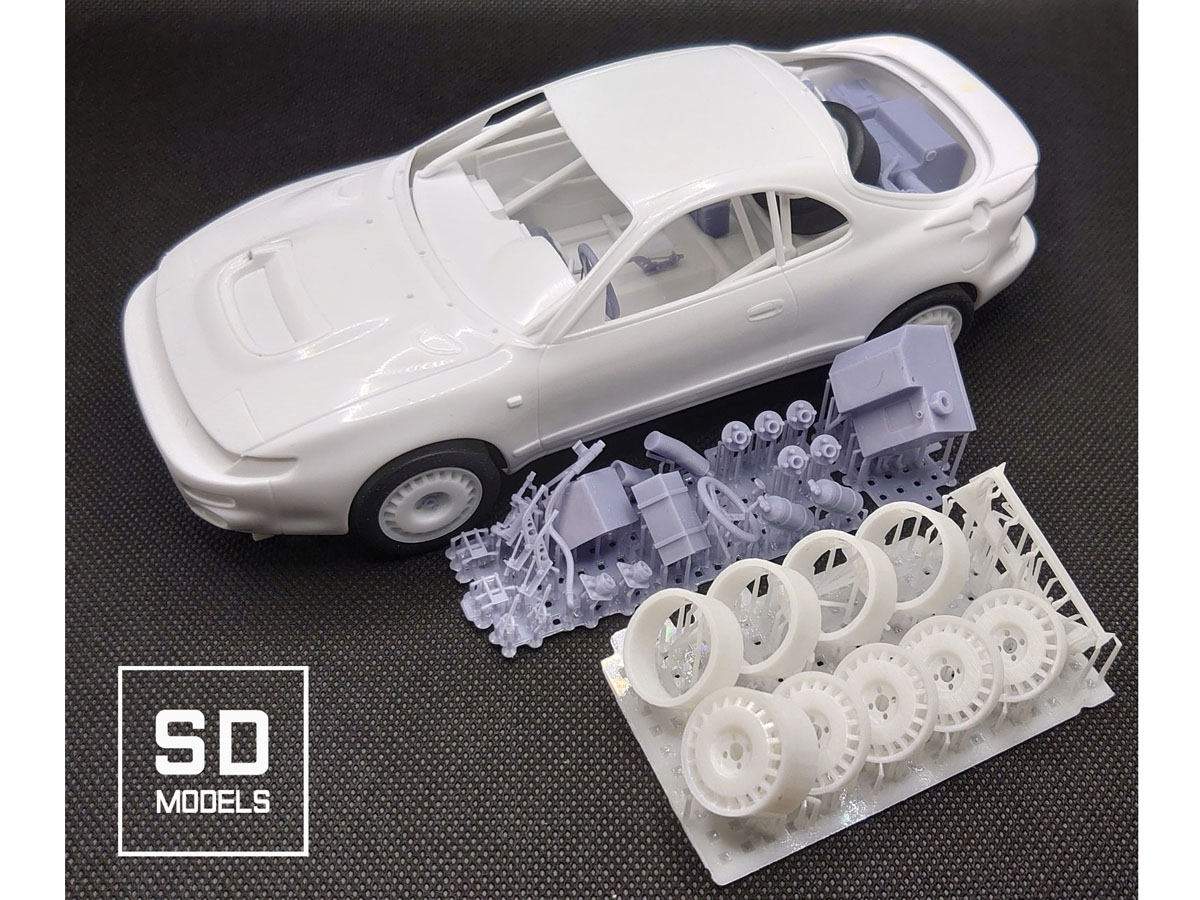 ** 予約商品 ** SD MODELS SD-T01 1/24 トヨタ セリカ ST185【1992 ツールドコルス】追加パーツ ハセガワ対応 3Dプリント