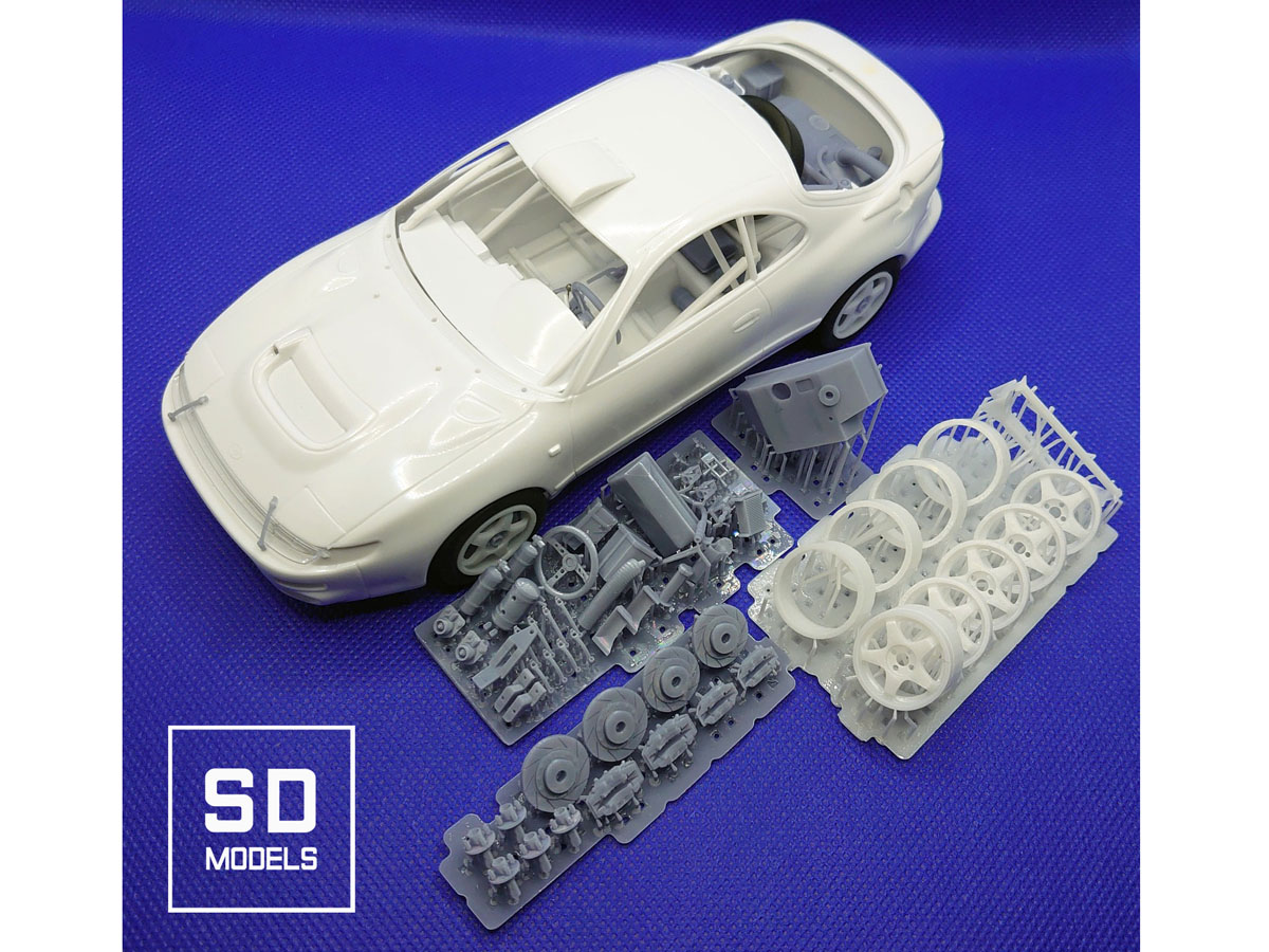 ** 予約商品 ** SD MODELS SD-T02+1 1/24 トヨタ セリカ ST185【1993 ターマック】 追加パーツ ハセガワ対応 3Dプリント