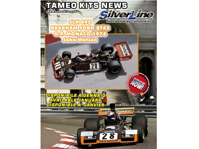 TAMEO kit SLK095 Brabham Ford BT42 MonacoGP 1974 J.Watson