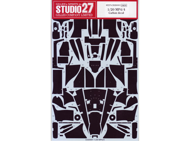 STUDIO27デカール CD20001 1/20 McLaren MP4/4 Carbon decal (for Tamiya) 【メール便可】