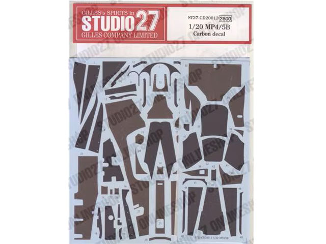 STUDIO27デカール CD20013 1/20 McLaren MP4/5B 1990 Carbon Decal for Tamiya 【メール便可】
