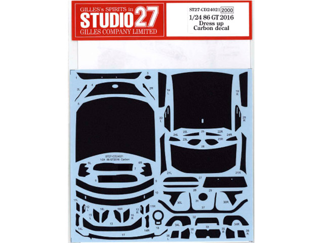 専用出品★DECALSデカール★大量セット STUDIO27デカール CD24021 1/24 トヨタ 86 GT 2016 Dress Up