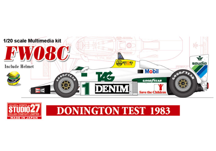 【お取り寄せ商品】 STUDIO27 FD20007 1/20 ウィリアムズ FW08C Test Donington 1983