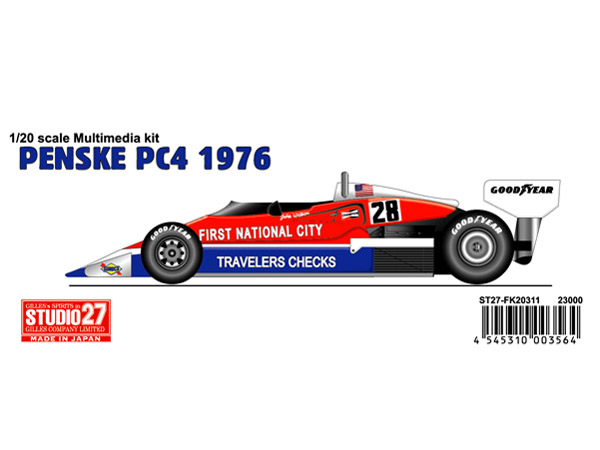 【お取り寄せ商品】 STUDIO27 FK20311 1/20 ペンスキー PC4 1976 Farst National City