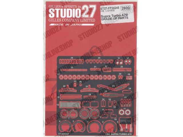 STUDIO27 FP24245 1/24 Toyota Supra Turbo A70 Upgrade Parts for Hasegawa