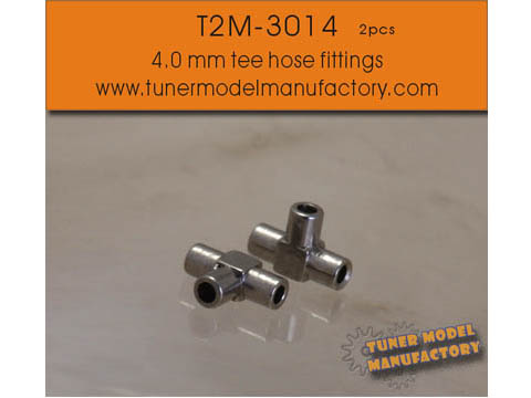 T2M3014　4.0 mm hose tee fittings（2個入り）【メール便可】