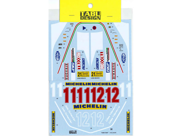 TABUデザイン 12057 1/12 Ferrari 312T4 Full Sponsor Decal （for Tamiya） 【メール便可】