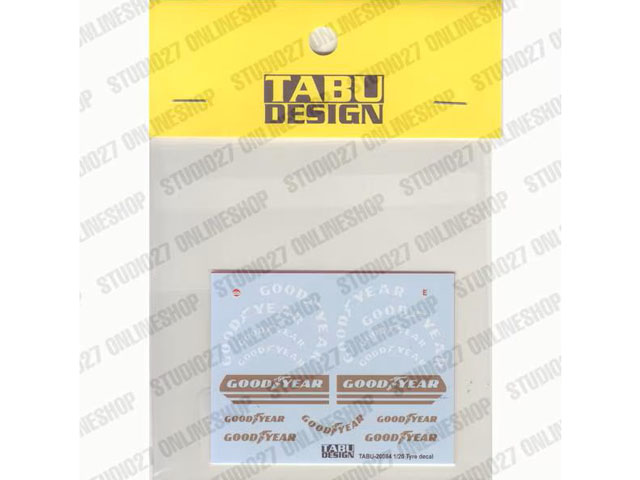 TABUデザイン 20084 1/20 TIRE Logo GOODYEAR for WR1 for Tamiya 【メール便可】