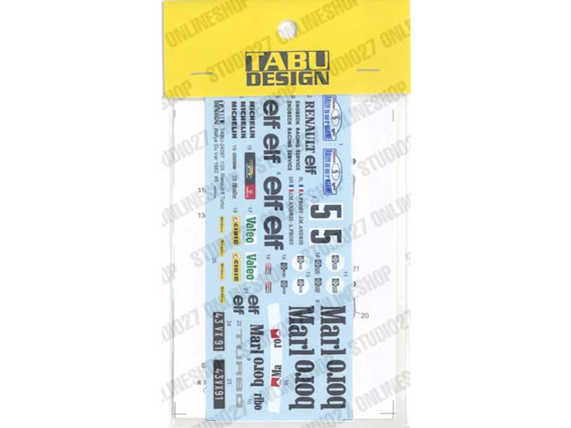 TABUデザイン 24097 1/24 Renault 5 Turbo #5 Rallye Du Var 1982 Decal for Tamiya 【メール便可】