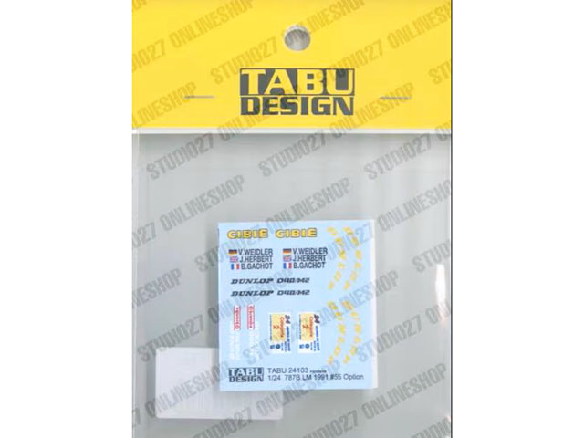 TABUデザイン 24103 1/24 Mazda 787B #55 LM 1991 Option Decal for Tamiya【メール便可】