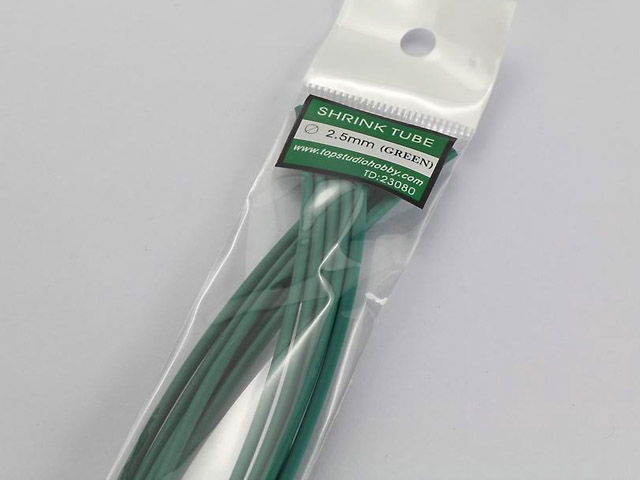 TOP STUDIO TD23080 Shrink Tube 2.5mm Green