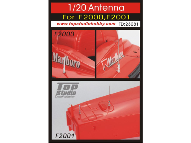 TOP STUDIO TD23081 1/20 Antenna set for F1-2000,F2001【メール便可】