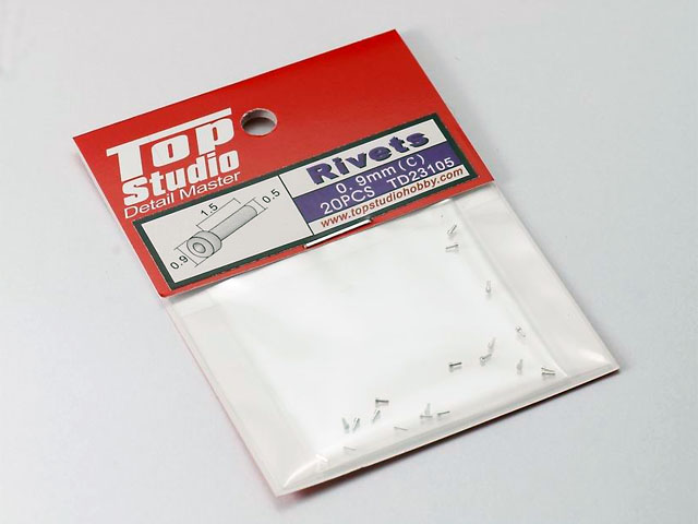 TOP STUDIO TD23105 0.9 mm Rivets  (C)【メール便可】