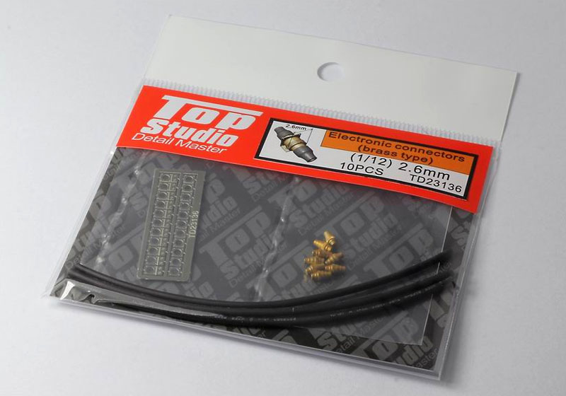 TOP STUDIO TD23136 Electronic Connectors (1/12) 2.6mm 【メール便可】