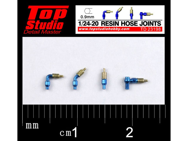 TOP STUDIO TD23198 1/24-20 (0.9mm) resin hose joints