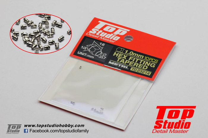 TOP STUDIO TD23214 1.0mm Hex Fitting Tapered 【メール便可】