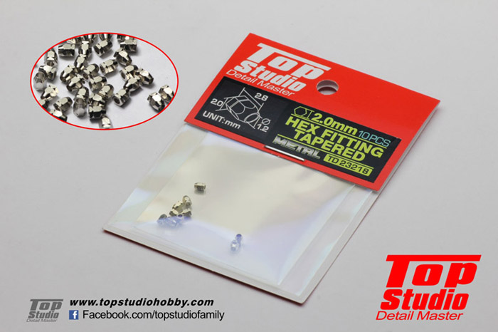 TOP STUDIO TD23218 2.0mm Hex Fitting Tapered 【メール便可】