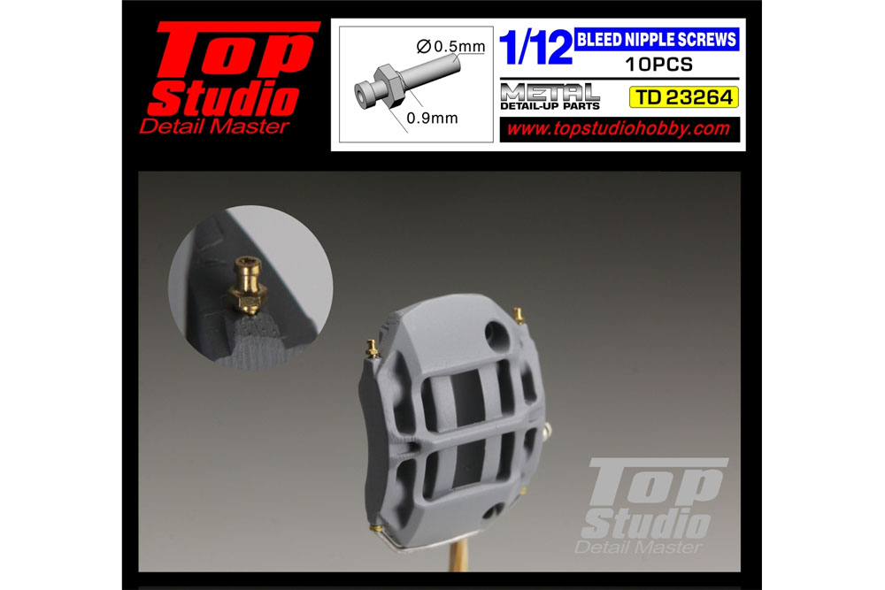 TOP STUDIO TD23264 1/12 Bleed Nipple Screws 【メール便可】