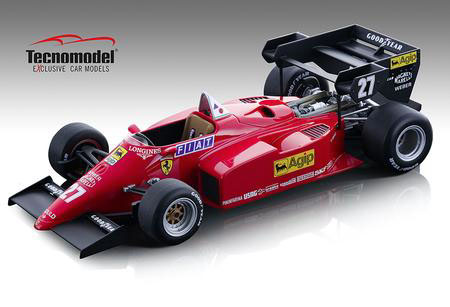 ** 予約商品 ** Tecno Model TMD12-15B 1/12 Ferrari 126C4-M2 European GP 1984 2nd #27 M.Alboreto (with Figure)