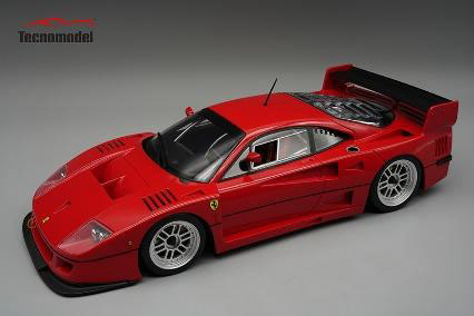 ** 予約商品 ** Tecno Model TM12-17A 1/12 Ferrari F40LM Press version 1996 Red /ENKEI Silver wheels