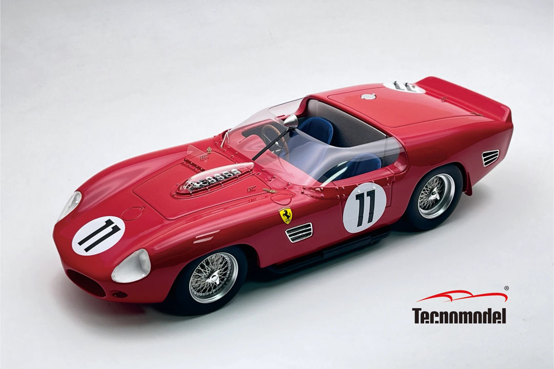** 予約商品 ** Tecno Model TM18-231F 1/18 Ferrari 250 TR61 Le Mans 24H 1961 2nd #11 M.Parkes - W.Mairesse