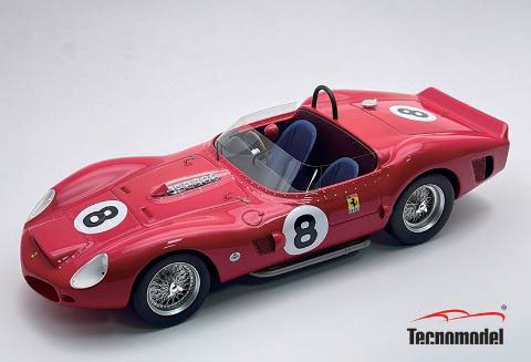 ** 予約商品 ** Tecno Model TM18-232C 1/18 Ferrari 330 TRI Bridge Hanpton 400km 1962 Winner #8 P.Rodriguez