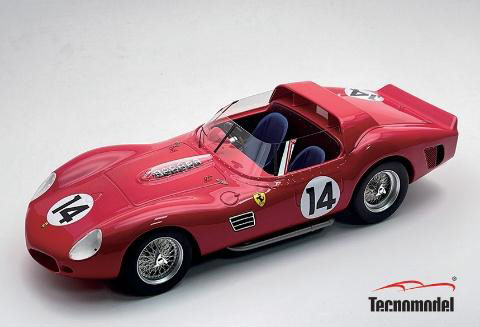 ** 予約商品 ** Tecno Model TM18-232D 1/18 Ferrari 330 TRI Le Mans 1962 3rd #14  M.Parkes - G.Baghetti - W.Mairesse