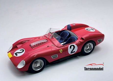 ** 予約商品 ** Tecno Model TM18-261E 1/18 Ferrari 250TR59-60 Nurburgring 1000km 3rd #2 1960 C.Allison - W.Mairesse - P.Hill