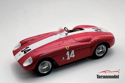** 予約商品 ** Tecno Model TM18-278D 1/18 Ferrari 500 Mondial GP Super Cortemaggiore 1956 Winner #14 M.Hawthorn - U.Maglioli