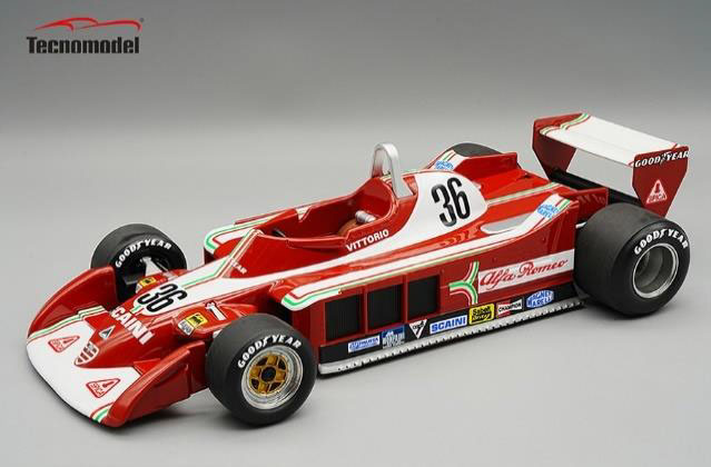 【お取り寄せ商品】 Tecno Model TM18-281A 1/18 Alfa Romeo 177 Italian GP 1979 #36 V.Brambilla