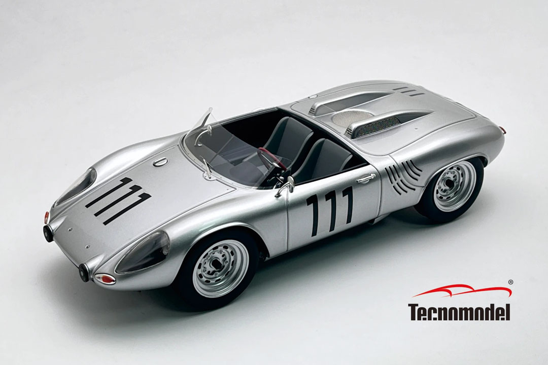 ** 予約商品 ** Tecno Model TM18-306C 1/18 Porsche 718 WRS Nurburgring 1000km 1962 3rd #111 G.Hill - H.Herrmann