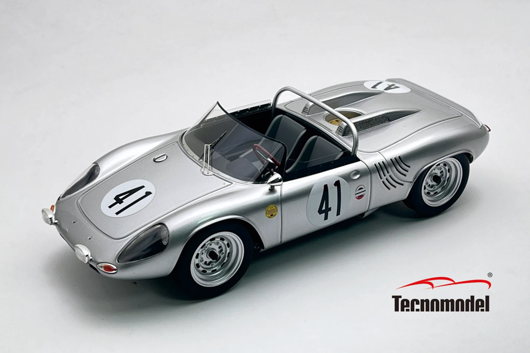 ** 予約商品 ** Tecno Model TM18-306D 1/18 Porsche 718 WRS Sebring 12H 1964 #41 E.Barth - H.Linge