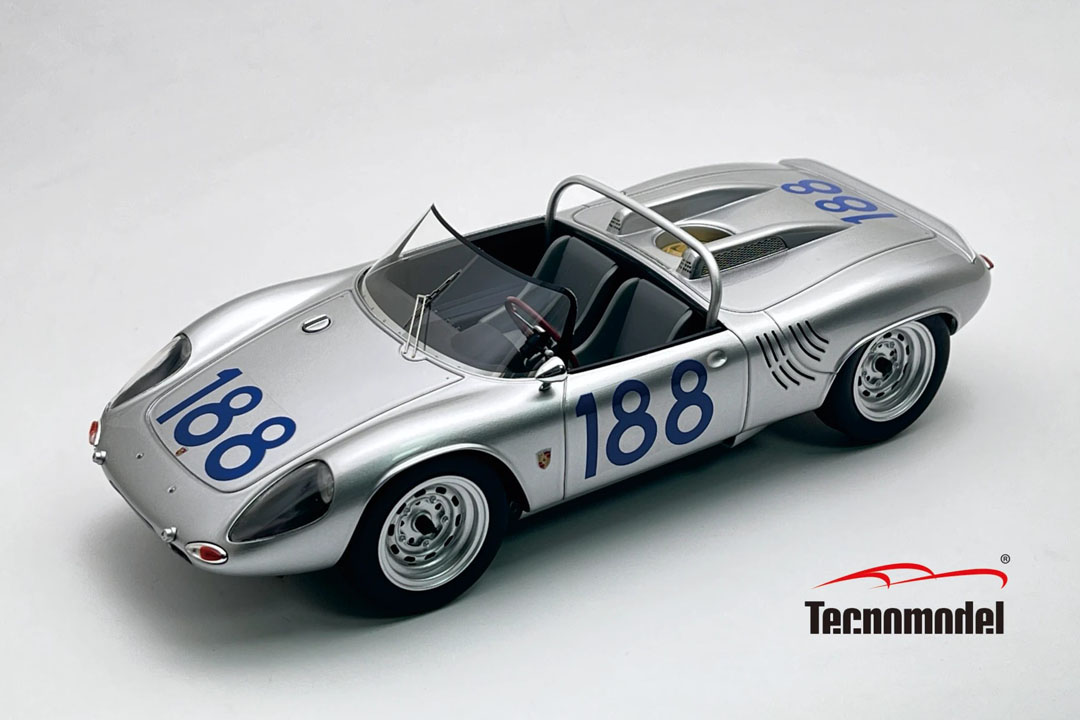 ** 予約商品 ** Tecno Model TM18-306E 1/18 Porsche 718 WRS Targa Florio 1964 #188 G.Hill - J.Bonnier