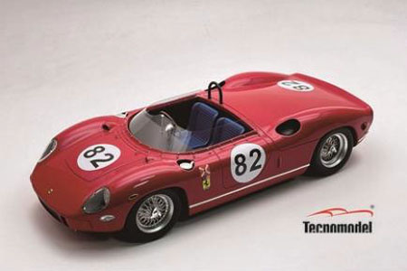** 予約商品 ** Tecno Model TM18-310E 1/18 Ferrari 330P Bridge Hanpton 500km 1964 #82 NART J. Fulp