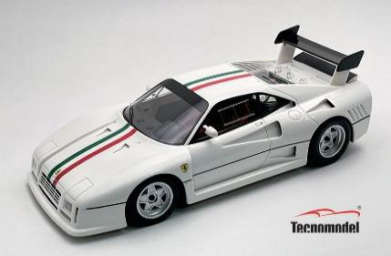 ** 予約商品 ** Tecno Model TM18-361D 1/18 Ferrari 288GTO Evolutione 1985 White /Itallian stripe