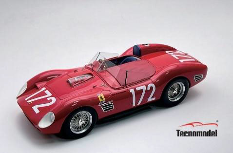 ** 予約商品 ** Tecno Model TM18-362B 1/18 Ferrari Dino 196S Targa Florio 1960 #172 R. Rodriguez - P. Rodriguez