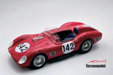 ** 予約商品 ** Tecno Model TM18-362C 1/18 Ferrari Dino 196S Targa Florio 1959  #142 G. Cabianca - G. Scarlatti