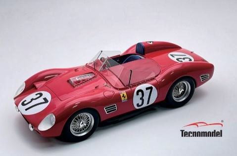 ** 予約商品 ** Tecno Model TM18-362F 1/18 Ferrari Dino 196S Sebring 12H 1961 #37 W. Helburn - S. Hudson - J. Fulp
